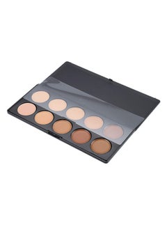 Vodisa Vodisa 10 Colour Makeup Contour Palette-Cream Concealer Kit- Blemish Face Contouring Highlighter Palette- Sleek Cosmetics Professional Base Foundation Beauty Make up Cream Makeup Blemish Pallet  - Image 4