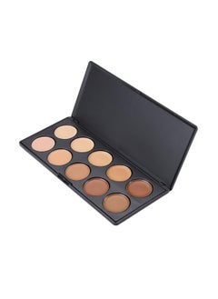 Vodisa Vodisa 10 Colour Makeup Contour Palette-Cream Concealer Kit- Blemish Face Contouring Highlighter Palette- Sleek Cosmetics Professional Base Foundation Beauty Make up Cream Makeup Blemish Pallet  - Image 5