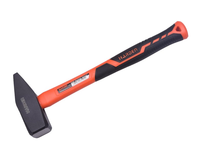 Harden 800 grams Professional Machinist Hammer with Fiberglass Handle - Forged Fine Grain Steel Head - 590038 - Image 1