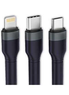 Faster FASTER D4 Quick Charge Denim Braided 3-in-1 Data Cable  - Image 3