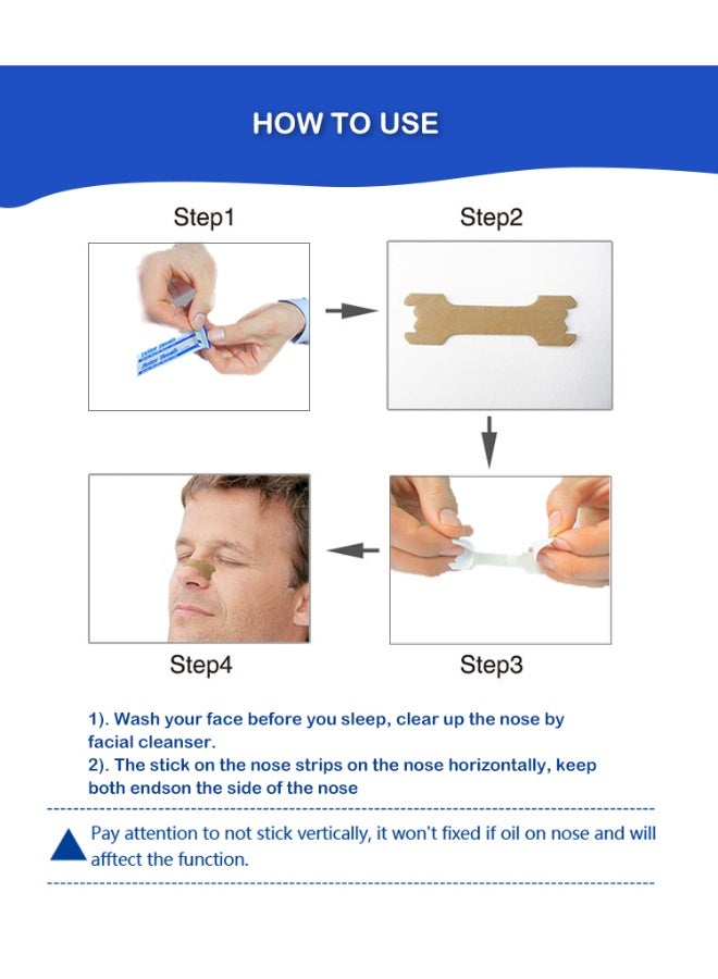 Hodaf 30 Pcs Nasal Strips Clear for Stop Snoring - Image 3