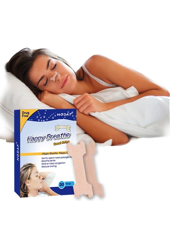 Hodaf 30 Pcs Nasal Strips Clear for Stop Snoring - Image 1