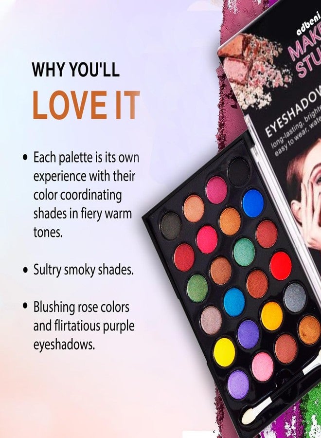 Adbeni Imported Makeup Studio Eyeshadow Palette, Highly Pigmented, Long-Lasting, Blendable Shades for Professional & Everyday Looks, Shade-02 - Image 2