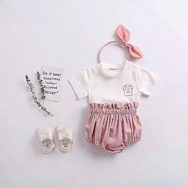 Big Pp Shorts Thin Baby Elastic Waist Cotton Pants Easy To Wear Diapers Bread Pants - Image 3