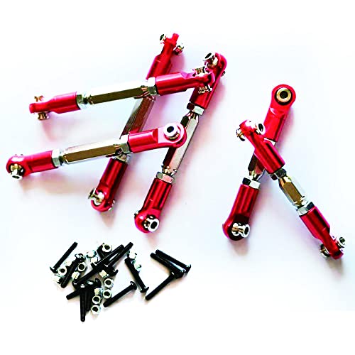 YoyoHobby 6pcs Adjustable Turnbuckles Camber Links Steering Links for Arrma 3S Vorteks Senton Granite Big Rock Typhon Upgrade Parts (Red) - Image 3