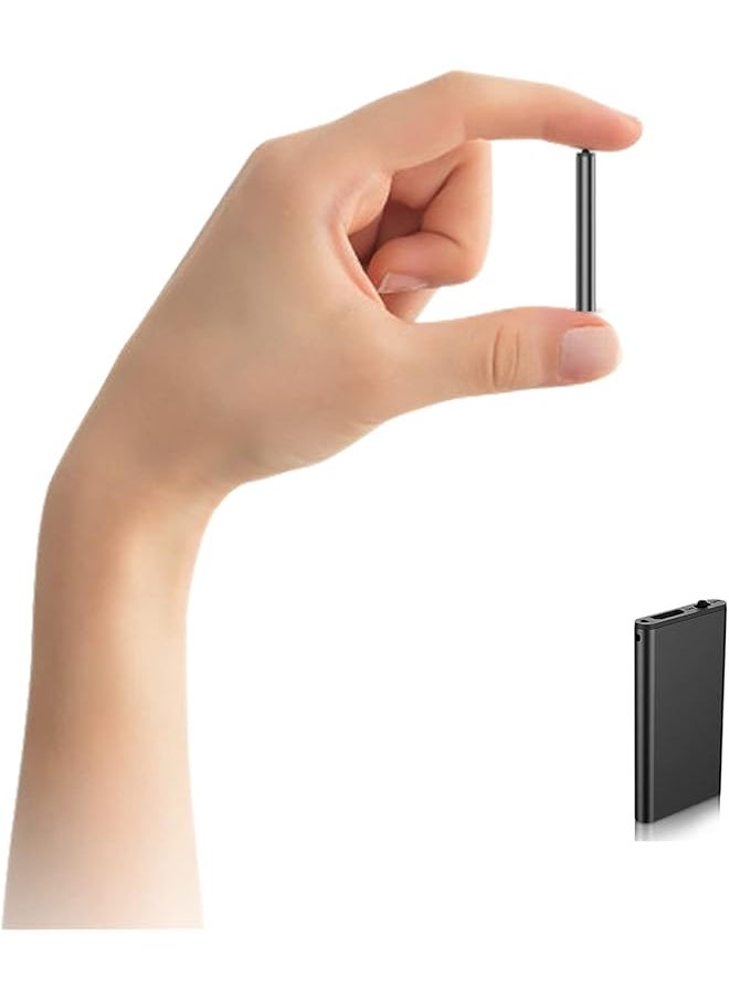 erorex Only 0.19 Inches Thick Mini Voice Activated Recorder Digital Audio Recorder Small Listening Device Micro Dictaphone  - Image 1