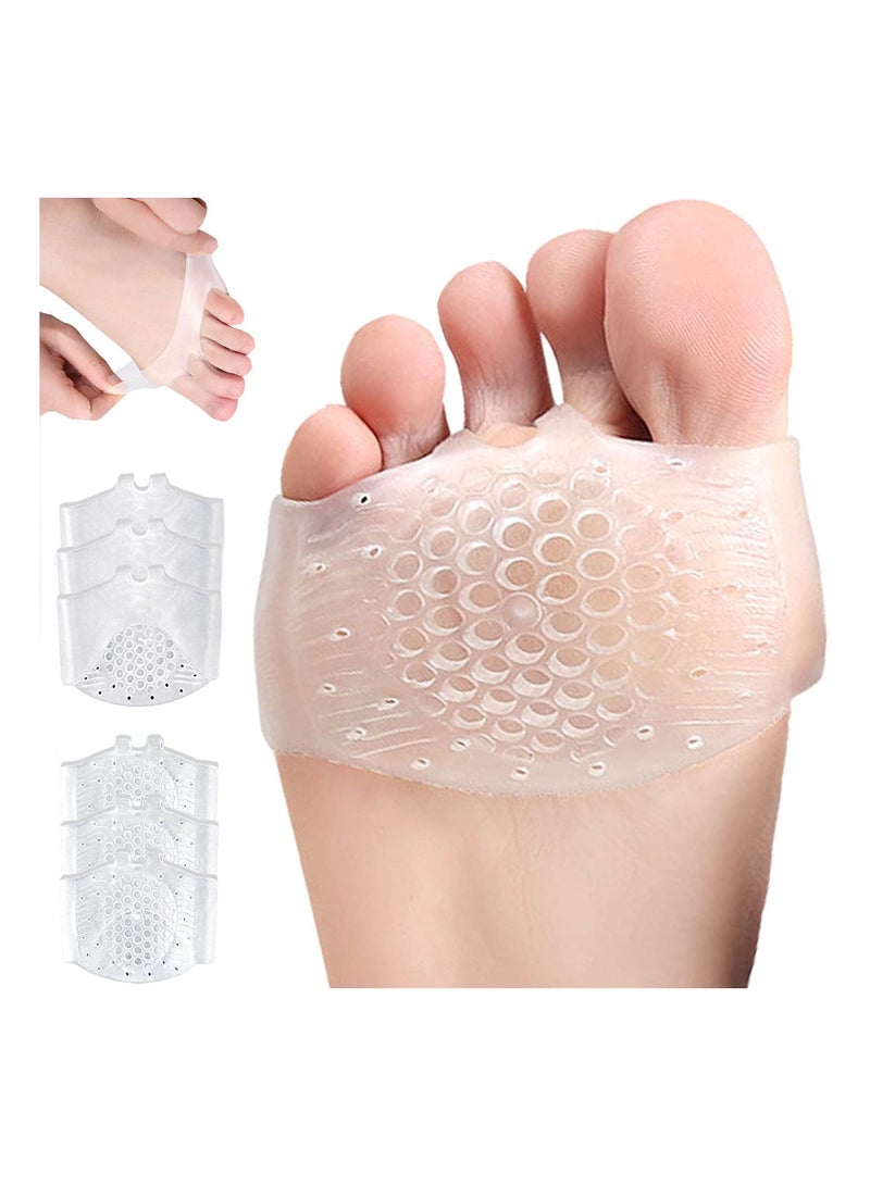 Y&D Metatarsal Pads for Women Mens 3 Pairs, Upgraded Extra Thickness Reusable Silicone Gel Metatarsalgia Cushions Foot Ball of Pain Relief, - Image 1