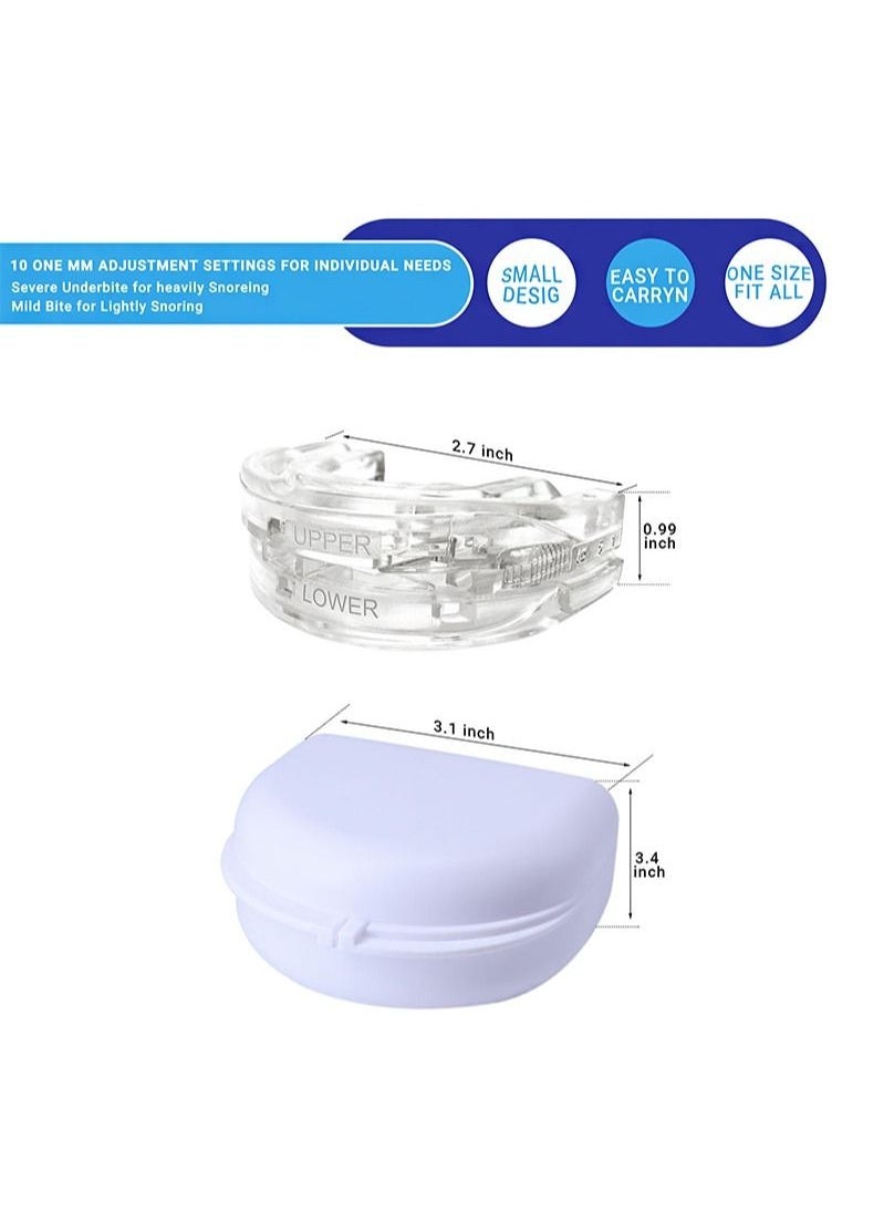 SMILEKIT - Anti Snore Device. New Customizable Snore Reducing Mouthpiece – Reduce Snoring Aid for Men and Women – Most Comfortable and Adjustable Oral Appliance - Holds Jaw Forward to Open Airway - Image 1