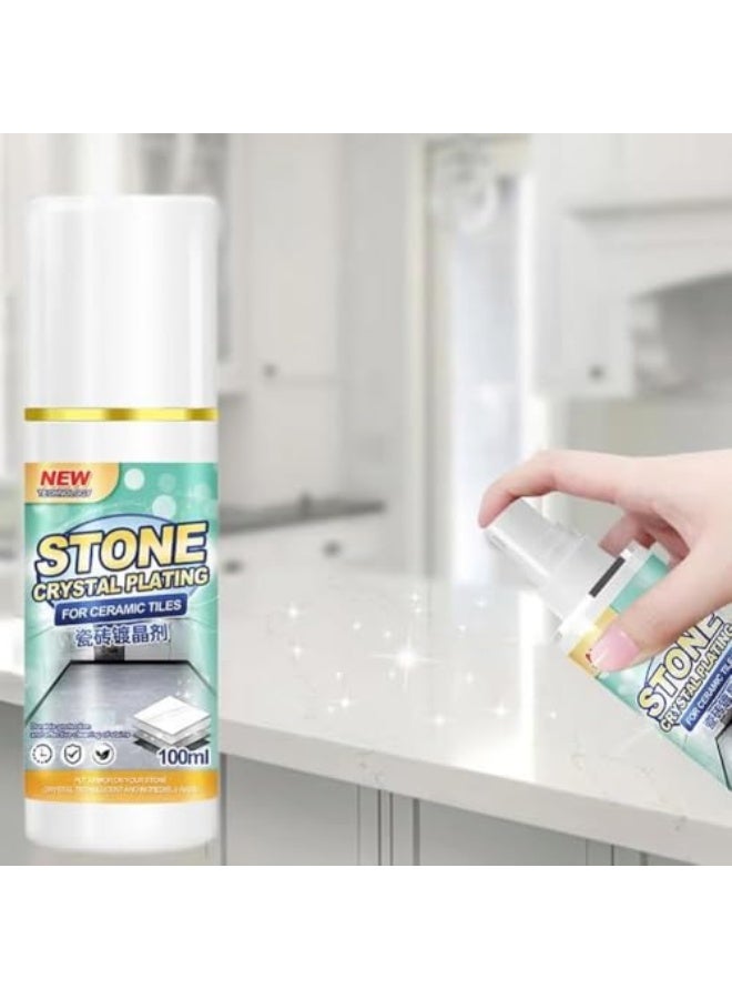 Day Wins Stone Crystal Plating, 100ML Stone Polishing Care Wax, Crystal Coatings Refurbish Agent Scratch Repair Liquid Safe Stone Cleaner for Marble Furniture, Ceramic Tiles, Stones Floor, Quartz Countertop - Image 5