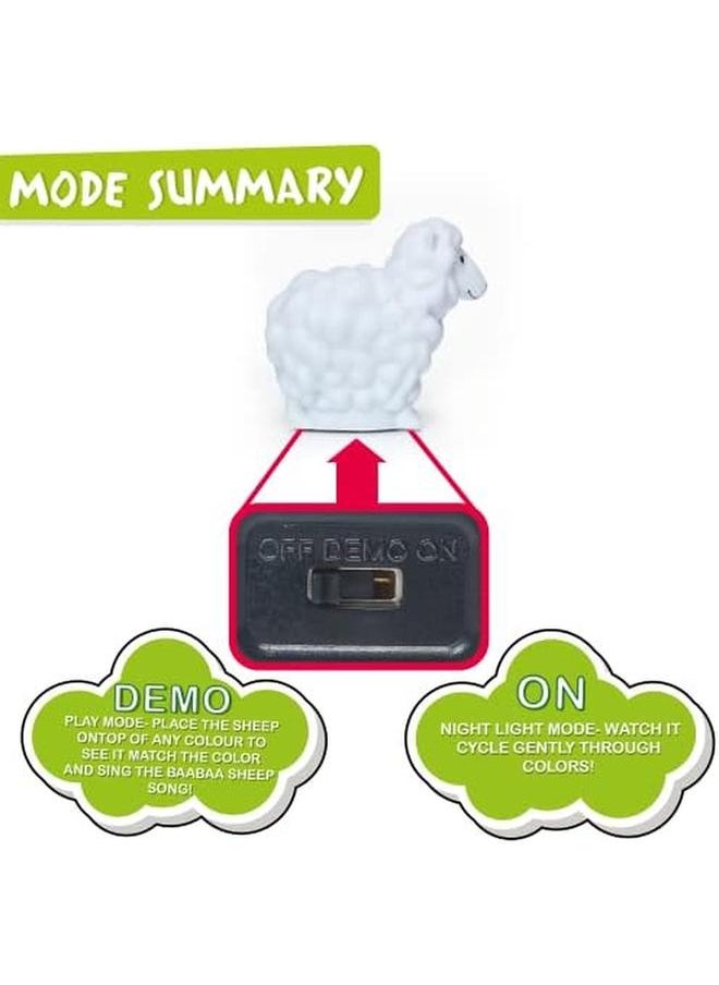 WOW! STUFF Musical Colour Sheep Pre School Learning Toy And Night Light For Toddlers Girls And Boys Ages 2  - Image 2