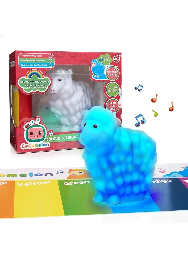 WOW! STUFF Musical Colour Sheep Pre School Learning Toy And Night Light For Toddlers Girls And Boys Ages 2  - Image 1