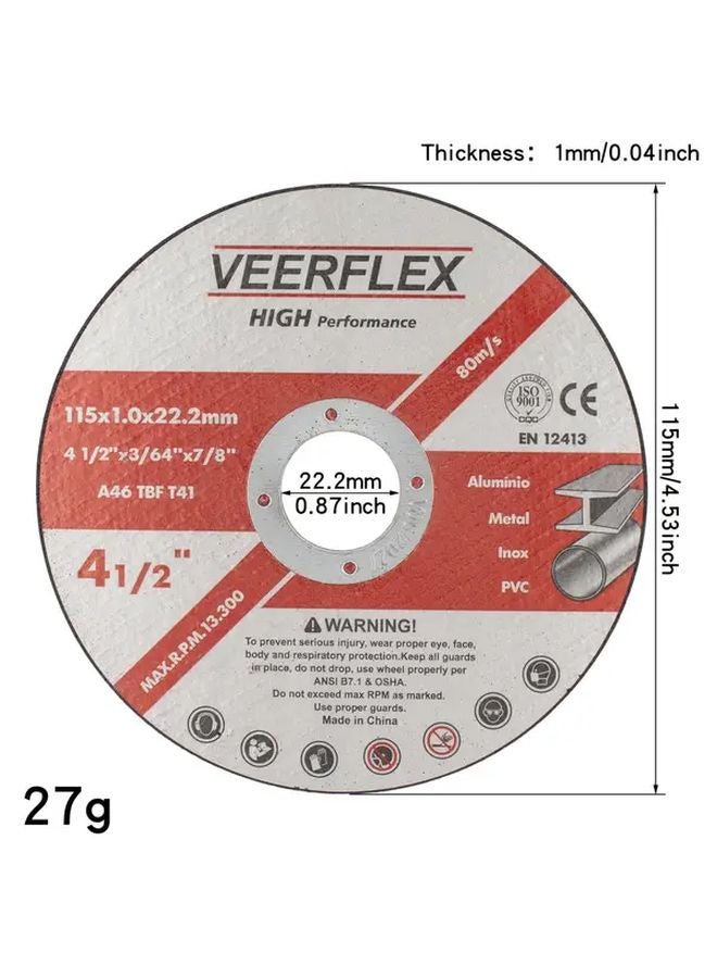 20pcs 4.5 Inch Heavy Duty Cutting Discs For Metal Plastic Wood Grinder - Image 3