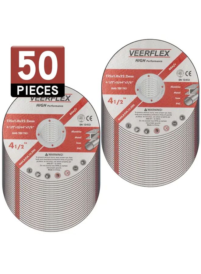 20pcs 4.5 Inch Heavy Duty Cutting Discs For Metal Plastic Wood Grinder - Image 4