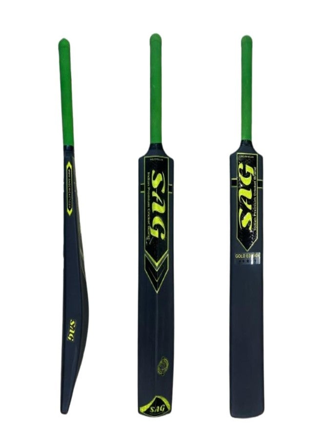 SAG Cricket Bat Hard Plastic Tennis Cricket Full Size Bat (34 X 4.5 Inches) for All Age Groups (Black) - Image 3