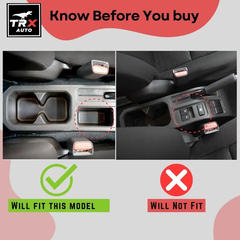  تي ار اكس اوتو صندوق تخزين بمسند ذراع مبطن بطبقتين من TRX AUTO لسيارة Suzuki Jimny 2019–2024 مع 3 منافذ USB وإضاءة داخلية - Image 3
