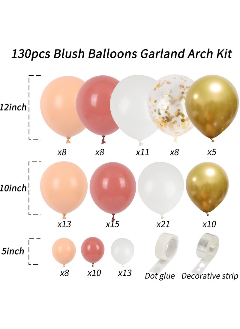 Blush Pink Balloons Garland Arch Kit, Different Sizes Retro Dusty Pink Cream Nude Rose Gold White Balloons Confetti Latex Balloons for Party Birthday Girls Baby Shower Valentines Decorations - pzsku/Z1ED5DAEA01E22AA23B0DZ/45/_/1732092265/45064d6b-3860-4923-9b2d-bdfa6f3962f4