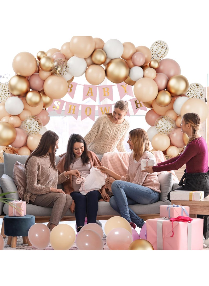 Blush Pink Balloons Garland Arch Kit, Different Sizes Retro Dusty Pink Cream Nude Rose Gold White Balloons Confetti Latex Balloons for Party Birthday Girls Baby Shower Valentines Decorations - pzsku/Z1ED5DAEA01E22AA23B0DZ/45/_/1732092407/fe71cebd-0007-4181-b265-2ec4afaa6d34