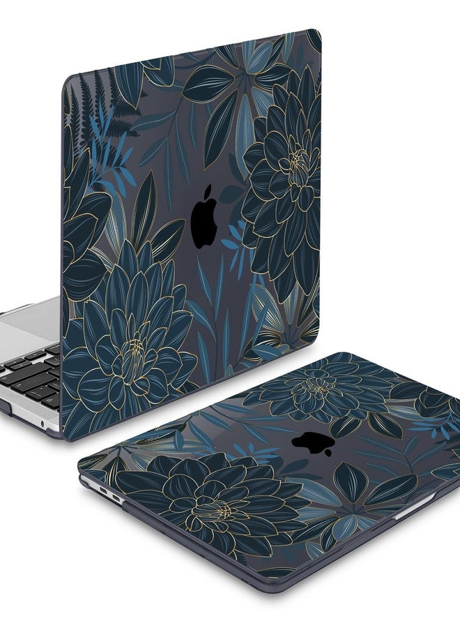 Mektron for MacBook Air 13 Case A1466/A1369 (2010-2017 Release), Snap-on Plastic Hard Shell Cover for MacBook Air 13.3 inch with Keyboard Cover, Dahlia Flower C035 - Image 4