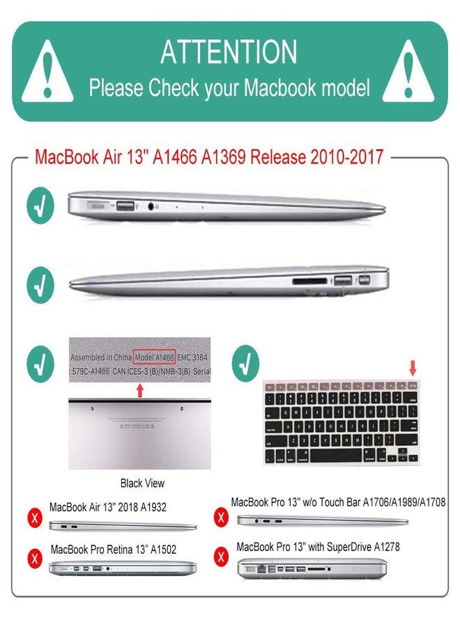 Mektron for MacBook Air 13 Case A1466/A1369 (2010-2017 Release), Snap-on Plastic Hard Shell Cover for MacBook Air 13.3 inch with Keyboard Cover, Dahlia Flower C035 - Image 2