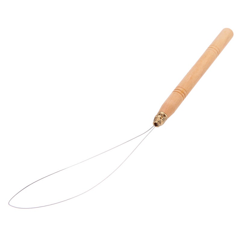 Beading Tool: Lightweight Wood & Iron Wire Construction - Time-Saving Efficient Design Hair Extension Craft Tool for DIY Jewelry Making, Hair Styling Beginners - Image 3
