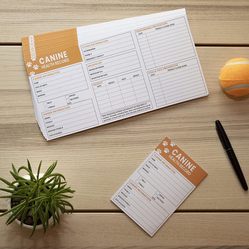 Good|Harbor Pet Supplies | (25 Pack) Premium Canine Health Record 6x4 Inch Booklets | Dog Vaccines Large Records - Puppy Shot Vaccination Brochure - Image 5