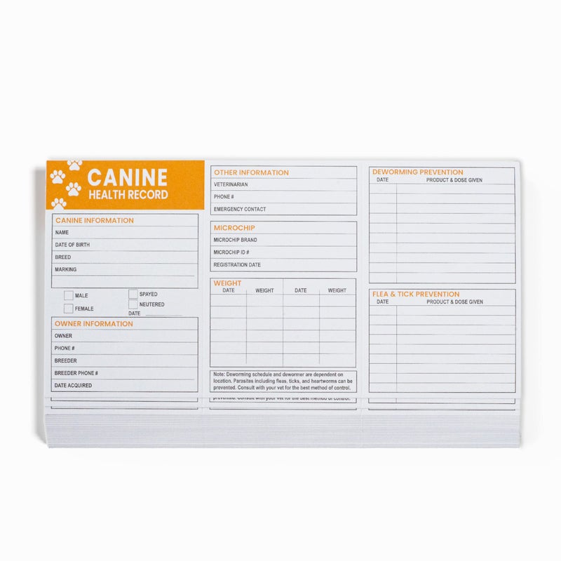 Good|Harbor Pet Supplies | (25 Pack) Premium Canine Health Record 6x4 Inch Booklets | Dog Vaccines Large Records - Puppy Shot Vaccination Brochure - Image 4