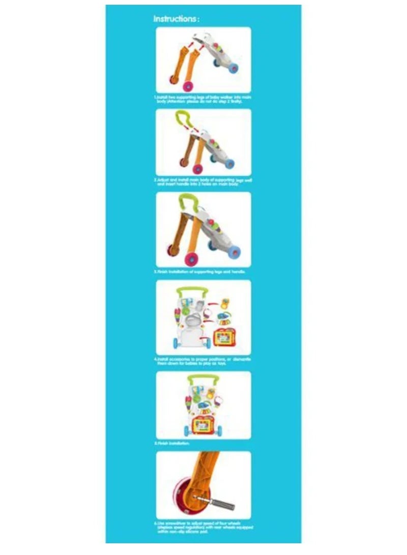 Baby walker toy with music and lights - Image 4