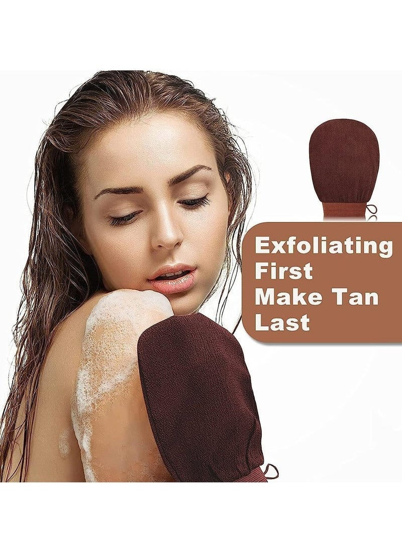 Realfrog - Self Tanner Mitt Applicator - 4 Pack Self Tanning Mitt with Self Tanning Glove for Self Tan Mitt, Back Applicator, Mini Self Tan Glove, Exfoliating Mitt, Tanning Mitts Self Tanner Glove - Image 1