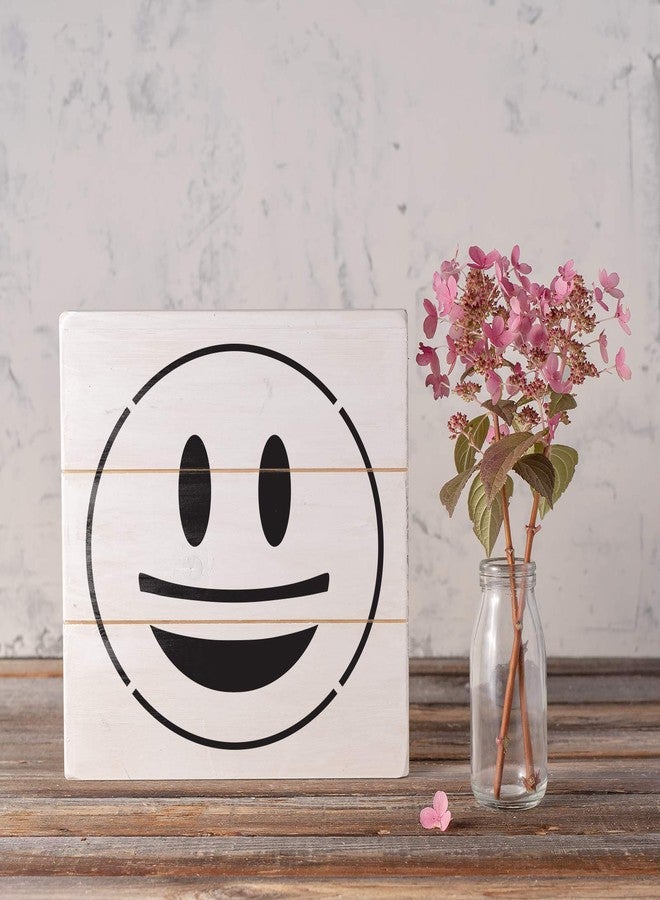 Stencil Revolution قالب استنسل إيموجي مبتسم - استنسلات قابلة لإعادة الاستخدام للرسم بأحجام صغيرة وكبيرة - Image 3