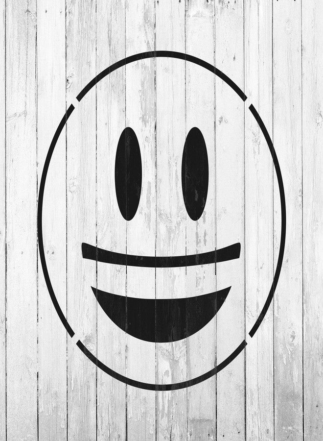 Stencil Revolution قالب استنسل إيموجي مبتسم - استنسلات قابلة لإعادة الاستخدام للرسم بأحجام صغيرة وكبيرة - Image 4