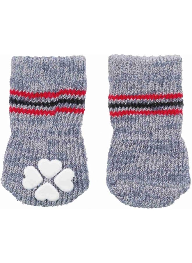 Trixie Anti Slip Dog Socks L Xl Grey - Image 1
