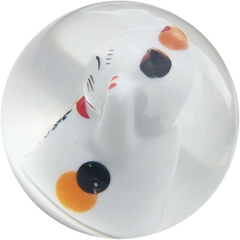BESTonZON Car Shift Knob Manual Gear Lever Stick Handle Lucky Cat Decorative Vehicle Gear Shift Knob Replacement for Universal Cars - Image 1