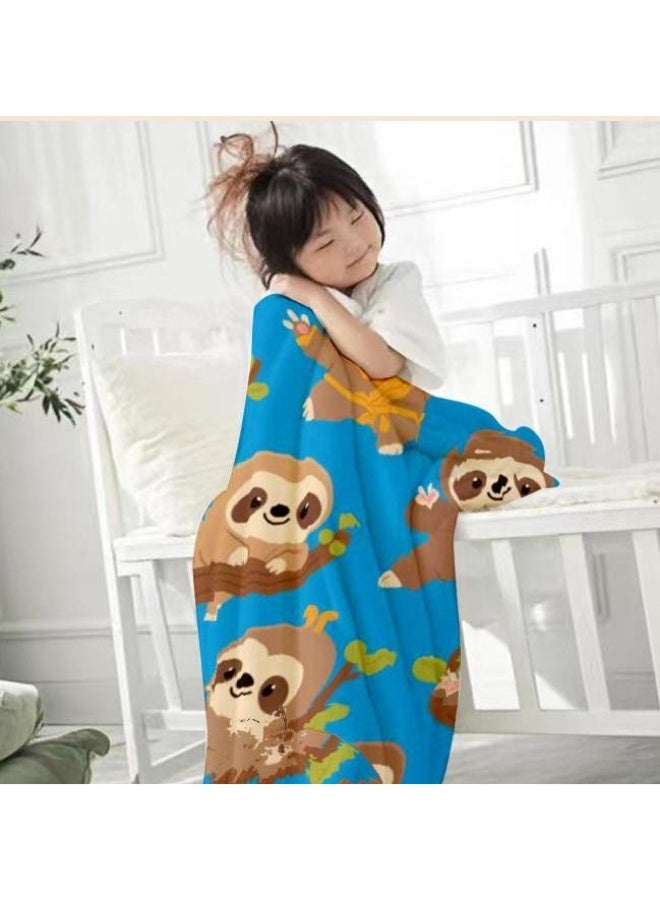 عام بطانية رقيقة من الفانيلا الكرتونية للأطفال والرضع (دافئة ومريحة، ومناسبة للنوم والألعاب) 70 سم * 100 سم - Image 2