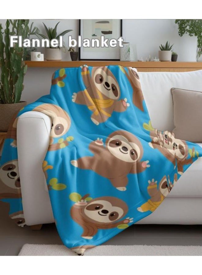 عام بطانية رقيقة من الفانيلا الكرتونية للأطفال والرضع (دافئة ومريحة، ومناسبة للنوم والألعاب) 70 سم * 100 سم - Image 4