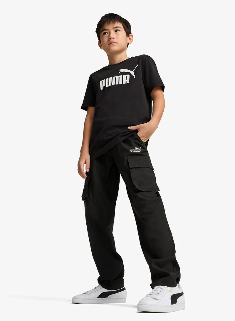 Puma PUMA Black Youth Essentials No. 1 Logo Cargo Pants  | Best Price UAE