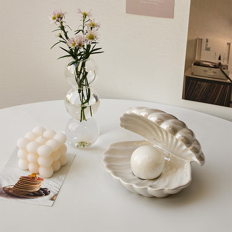 Hallway Display Table Dressing Table Decoration Tray Key Shell Jewelry Box Storage Home Accessories - Image 3