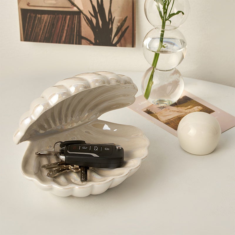 Hallway Display Table Dressing Table Decoration Tray Key Shell Jewelry Box Storage Home Accessories - Image 5