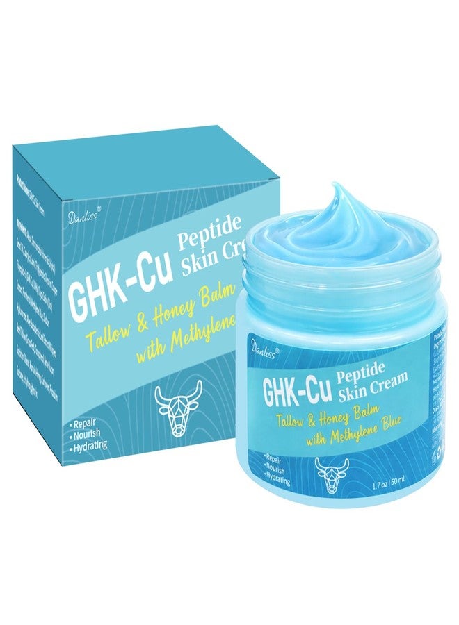 Danliss Copper Peptide GHK-Cu Cream – Grass-Fed Whipped Beef Tallow with Manuka Honey, Anti-Aging & Hydrating Face & Body Moisturizer for Dry, Mature & Sensitive Skin 1.7 oz / 50 ml - Image 1