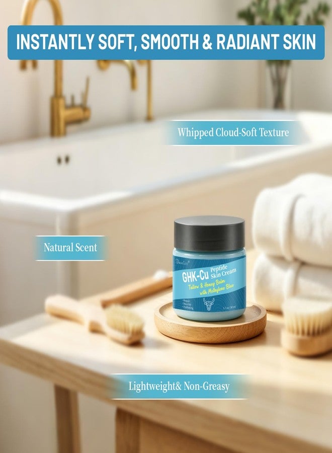 Danliss Copper Peptide GHK-Cu Cream – Grass-Fed Whipped Beef Tallow with Manuka Honey, Anti-Aging & Hydrating Face & Body Moisturizer for Dry, Mature & Sensitive Skin 1.7 oz / 50 ml - Image 3