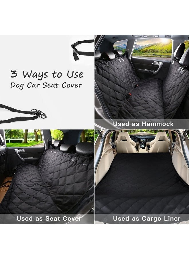Lukzer - Car Pet Blanket Waterproof Seat Cover Travel Hammock Dog Back Seat Protection Seat Cover With Seat Anchors For Pet Hairs & Scratches (Black) - Image 1