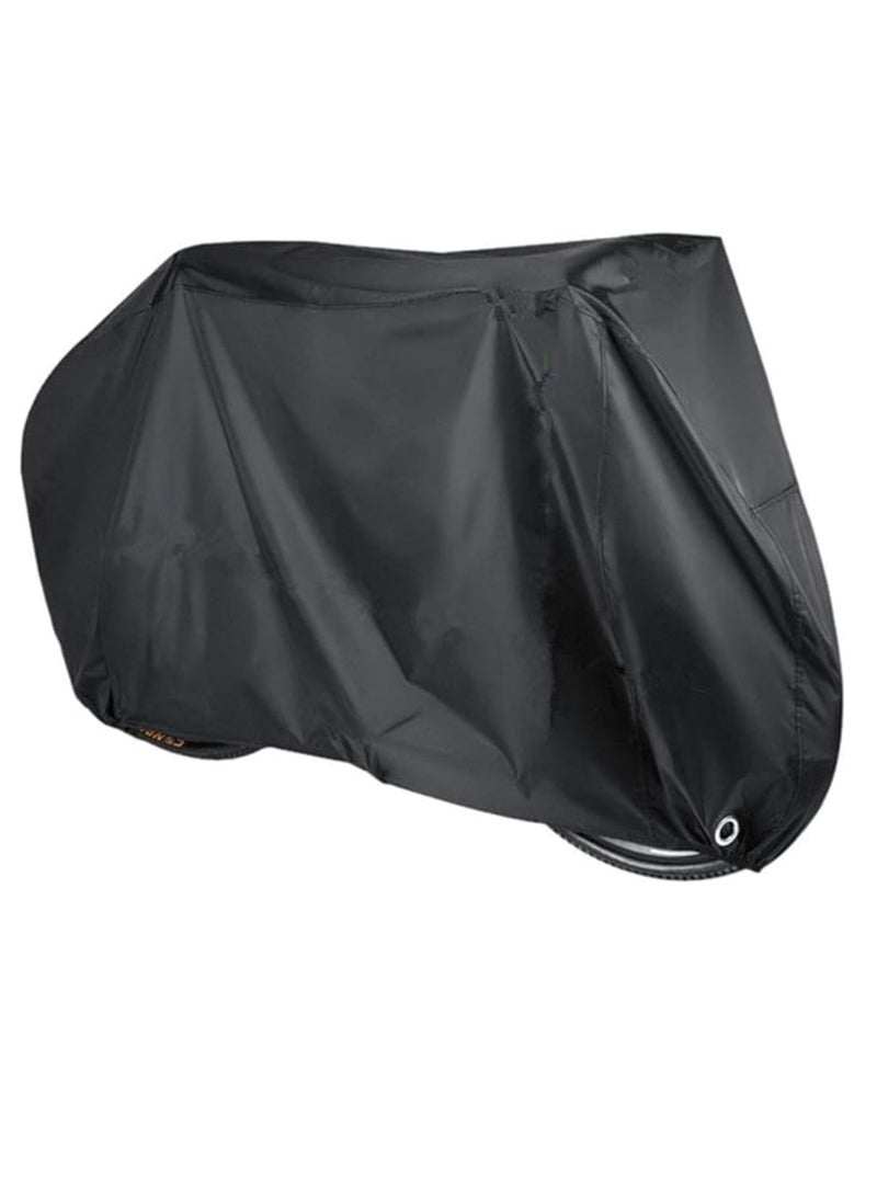 Generic 210D Bike Cover Oxford Fabric Waterproof Bicycle Cover with Lock Holes, Outdoor Bicycle Rain Cover UV Protection for All Weather Conditions  - Image 2
