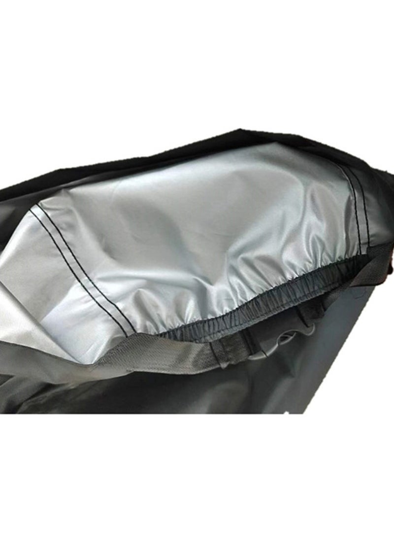 Generic 210D Bike Cover Oxford Fabric Waterproof Bicycle Cover with Lock Holes, Outdoor Bicycle Rain Cover UV Protection for All Weather Conditions  - Image 4