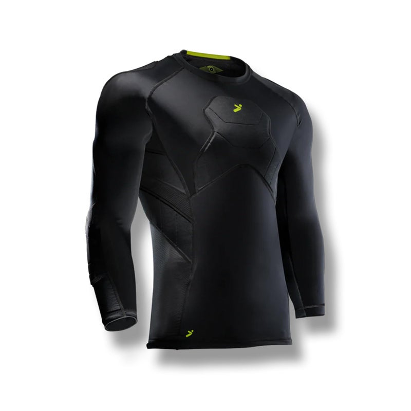 Storelli BodyShield Goalkeeper 34 Compression Shirt with XRD Protection Black Men Youth Sizes