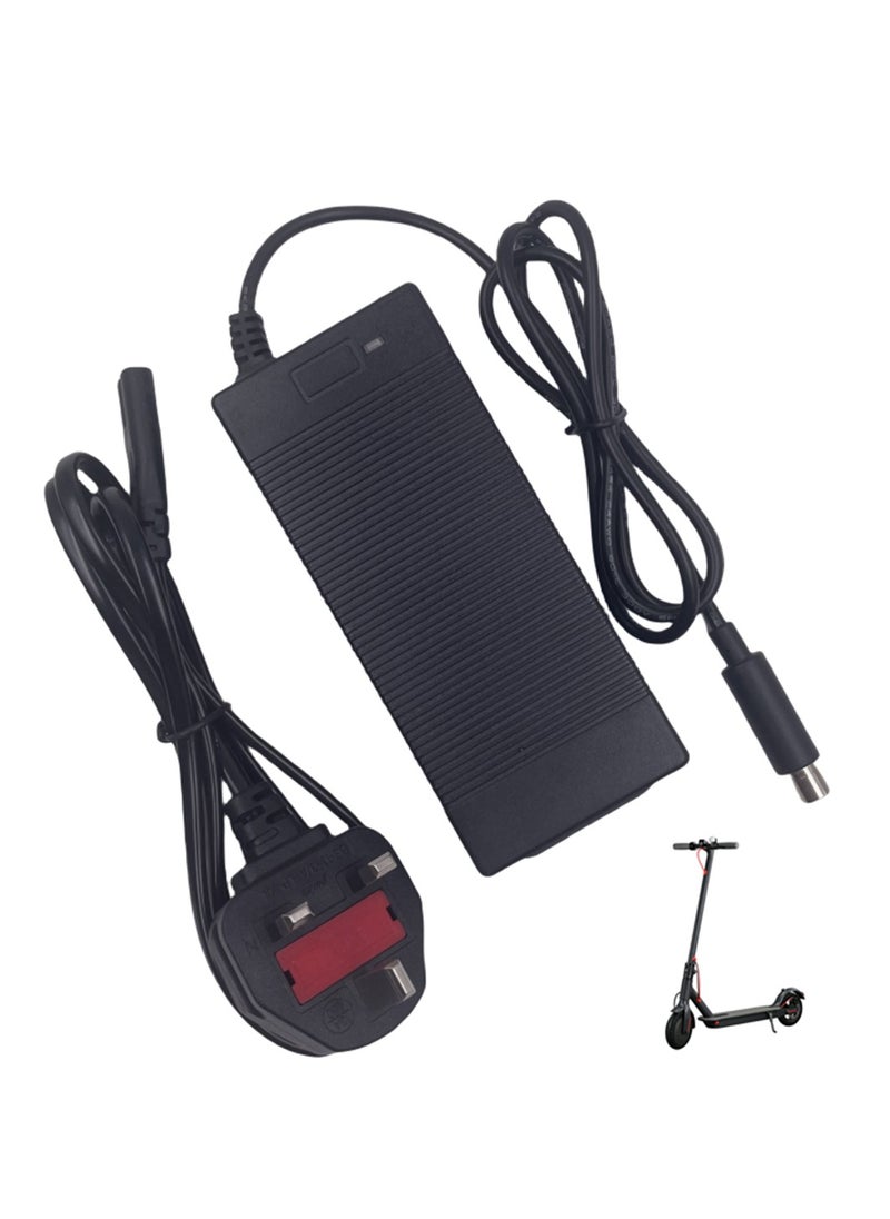 Electric Scooter Charger, 42V 2A AC Scooter ChargersUniversal Electric Scooter Charger, Battery Charger for Electric Scooter Battery Black  - Image 1