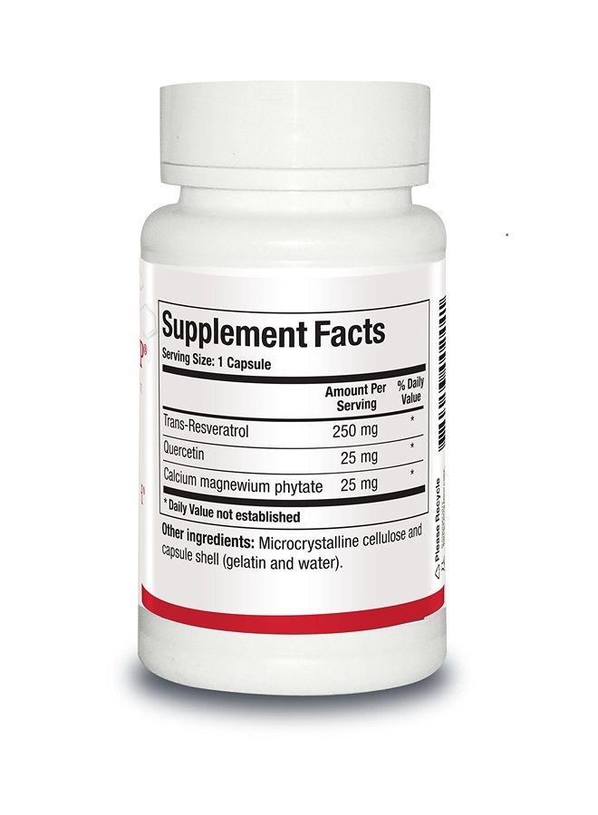 BIOTICS Research ResveraSirt HP Formulated by Dr. Mark Houston, Trans Resveratrol, Quercetin, Increase Sirtuin Activity, Cardiovascular Support, Heart Power, Anti-Aging, Vascular Support. 30caps - Image 2