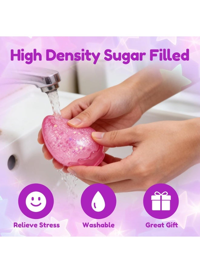 Joyzeno Dream Squishy Drop Stress Ball,Water Drop Fidget Stress Ball, Malt Sugar Balls Sensory for Relief Anxiety,Suitable As Birthday Gifts,Rewards (Purple) - Image 4