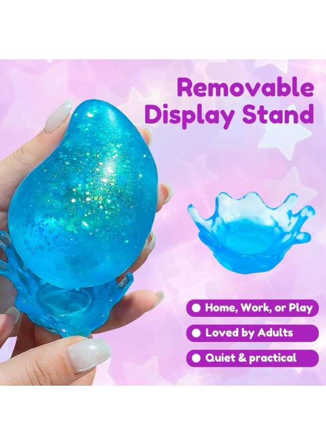 Joyzeno Dream Squishy Drop Stress Ball,Water Drop Fidget Stress Ball, Malt Sugar Balls Sensory for Relief Anxiety,Suitable As Birthday Gifts,Rewards (Purple) - Image 3