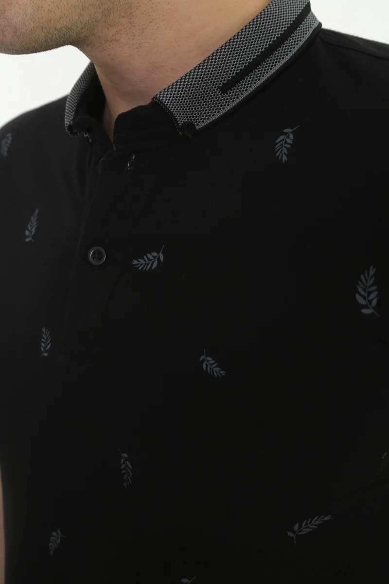 كي ام كي كومبين KMK Combination Men's Slimfit Model Polo Collar T-Shirt