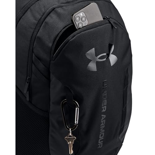 UNDER ARMOUR حقيبة ظهر هاسل 6.0 للبالغين من أندر أرمور، (003) أسود/أسود/أسود، مقاس واحد يناسب معظم الأحجام - Image 2