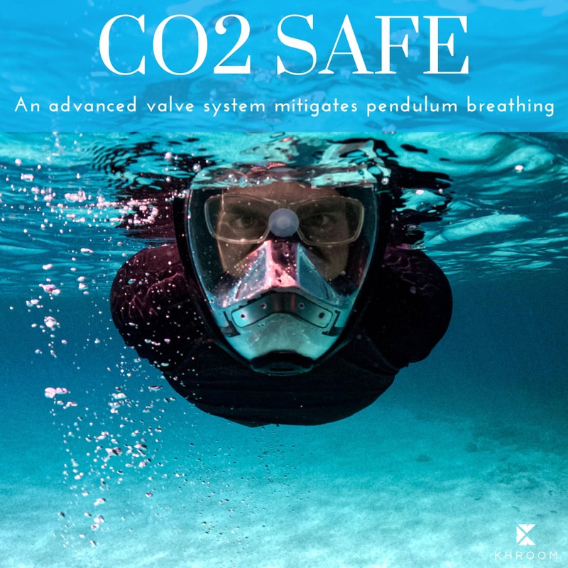 Khroom Full Face Snorkel Mask for Adults | New Valve Tech for Easy Breathing | 3X Larger Air Intake | Leak-Proof & Anti-Fog | Premium Snorkel Gear | Scuba Mask with Action Cam Mount (L/XL, Black) - Image 2